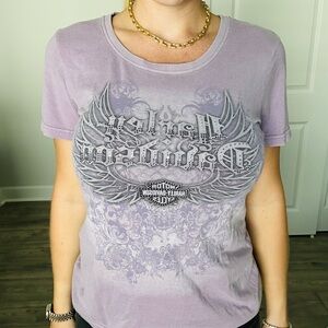 Harley-Davidson Lavender Graphic Tee